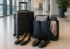 Best Shoes for Flight Attendants: What Actually Holds Up on Duty Days Professional shoes for flight attendants beside carry-on luggage