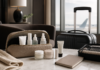 Best Skincare Products for Flight Attendants: What Actually Helps on Dry Duty Days Travel-friendly skincare products for flight attendants arranged beside a crew bag in an airport-style setting