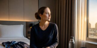 Best Airlines to Work For as a Flight Attendant: How to Compare Pay, Bases, and Lifestyle Fit Flight attendant managing jet lag with a calm hotel-room recovery routine at dawn