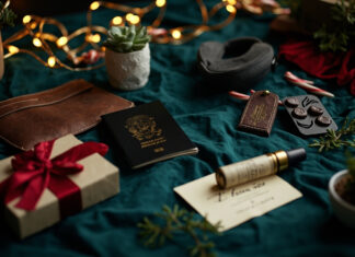 Best Gifts for Cabin Crew Christmas 2026: Thoughtful Ideas That Actually Fit Crew Life Best Christmas gifts for cabin crew and flight attendants - travel accessories flat lay