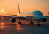 Emirates Cabin Crew Salary: What Candidates Should Know Emirates wide-body aircraft on the apron at Dubai International Airport at golden hour